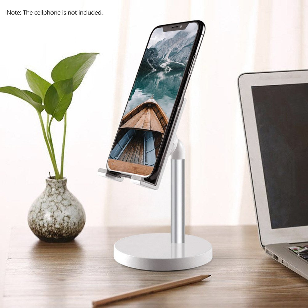 Aluminum Alloy Phone Stand for Desk / Bed Compatible with Cellphone and Tablet Smaller than 10 Inch - Silver/Standard Phone Stand Aluminum Alloy Phone Stand for Desk / Bed Compatible with Cellphone and Tablet Smaller than 10 Inch - Silver/Standard Phone Stand